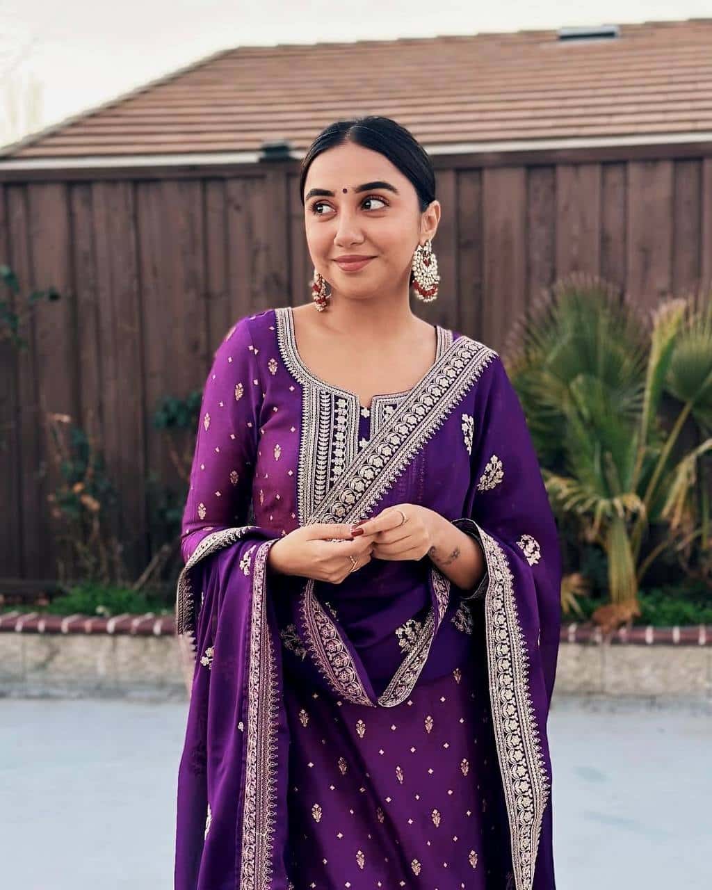 Moti work bollywood designer suit sets