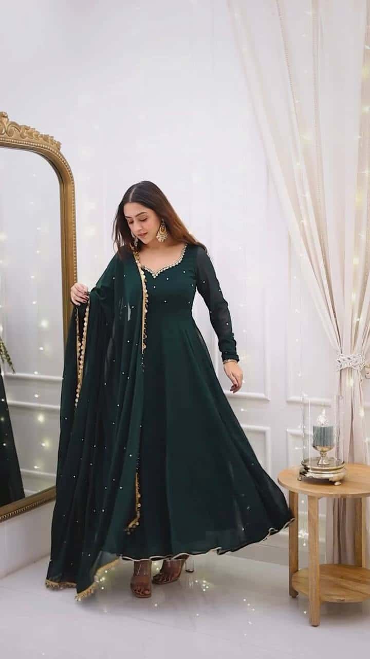 Georgette gown sets for women