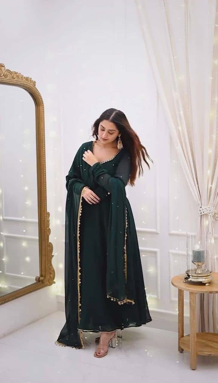 Georgette gown sets for women