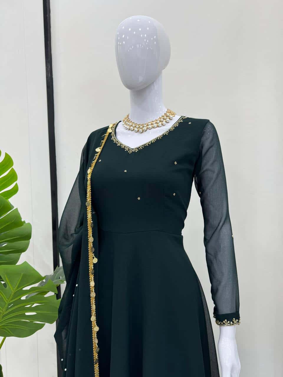 Georgette gown sets for women