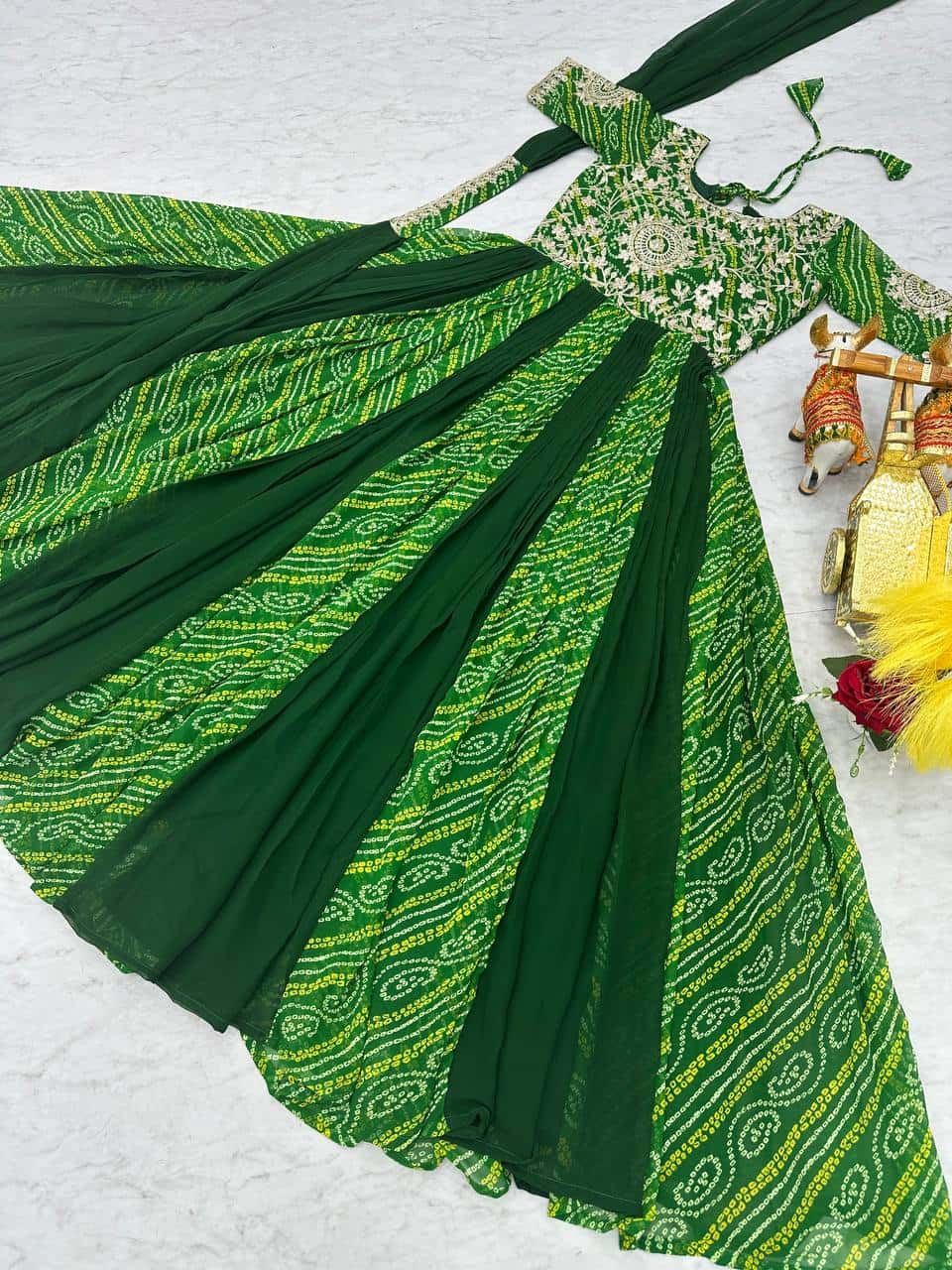 Launching New Festival Bandhej Gown & Duptta
