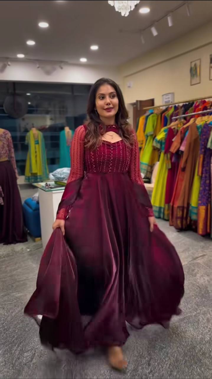 Designer anarkali jimmy chu kurta set for women