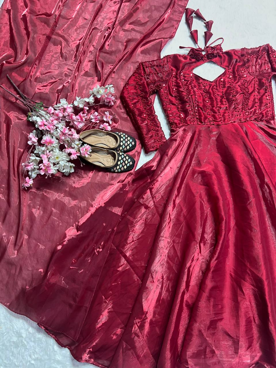 Designer anarkali jimmy chu kurta set for women