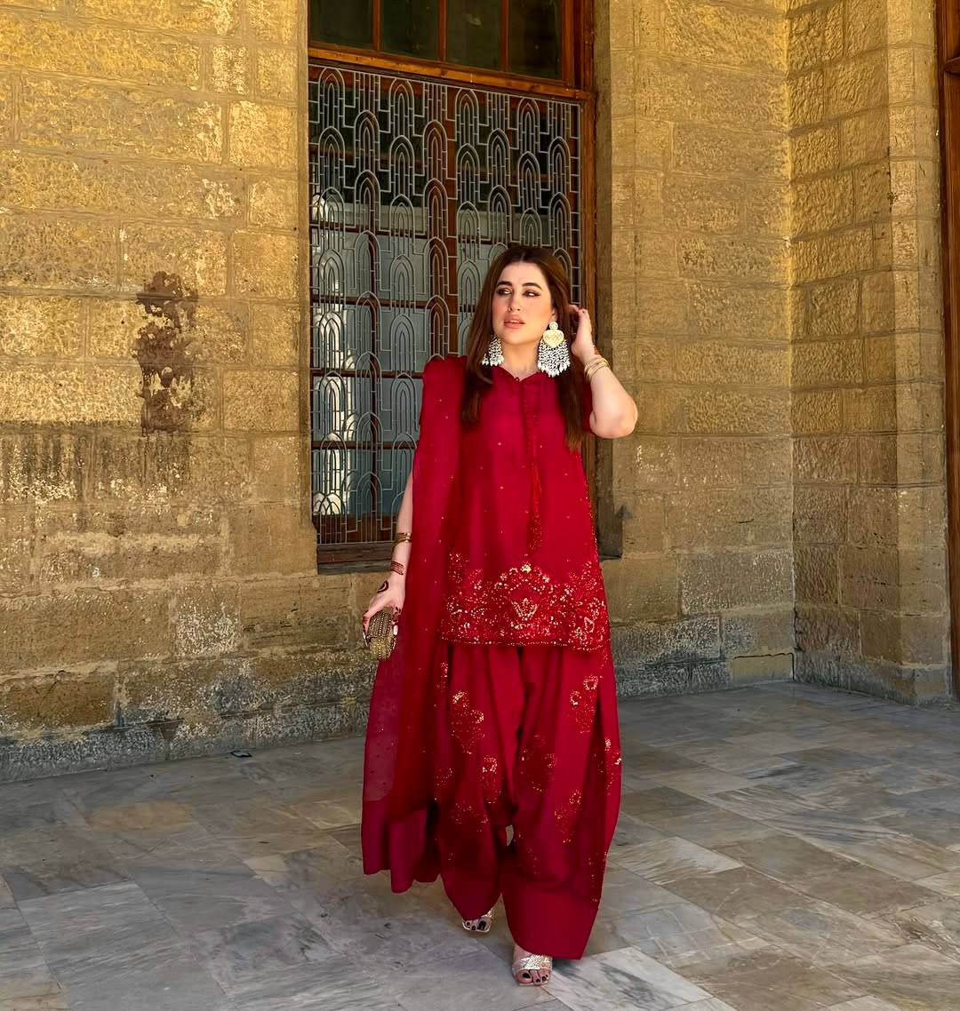 Designer Collection – Natural Crepe Silk Top, Farshi Pant & Dupatta Set