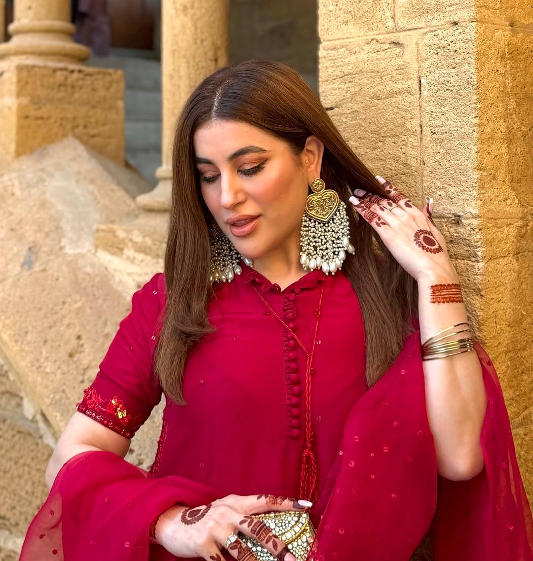 Designer Collection – Natural Crepe Silk Top, Farshi Pant & Dupatta Set