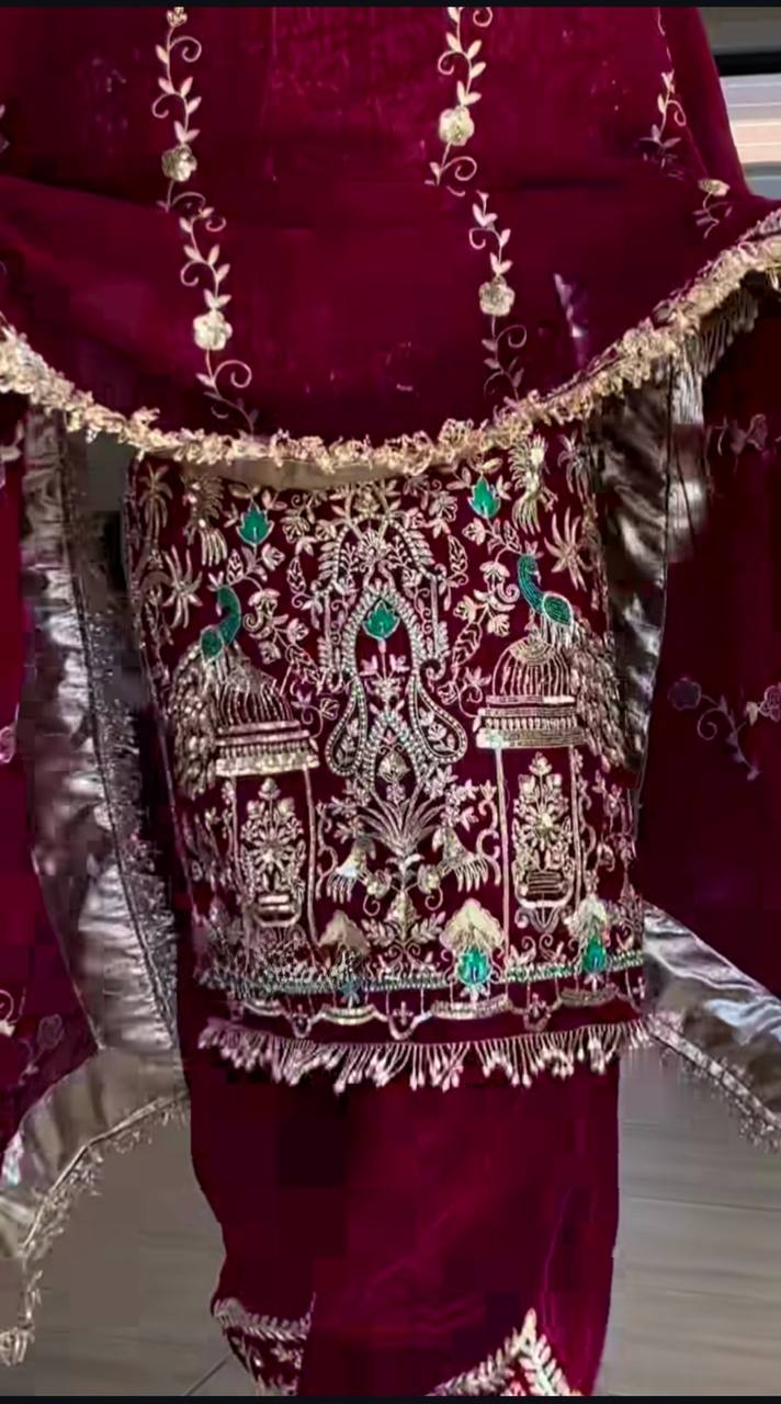 Natural crepe kurta dhoti with dupatta sets