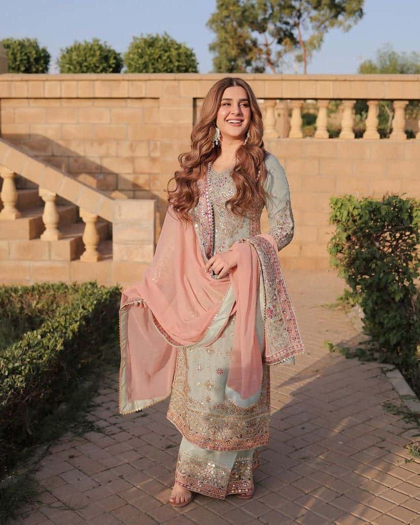 Designer Georgette Suit Set with Sequins Embroidery & Moti Work