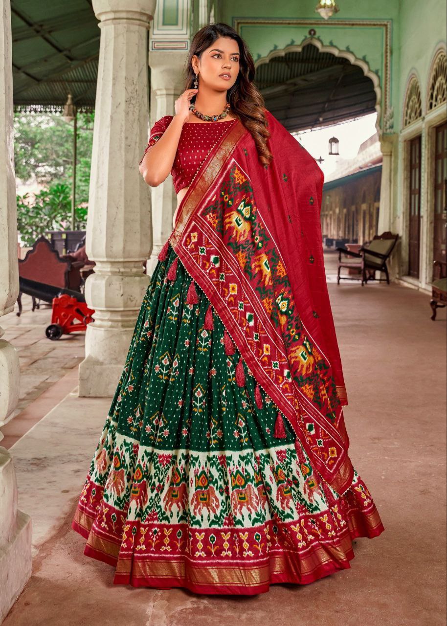 Minakari with foil print Lehenga Blouse with Dupatta