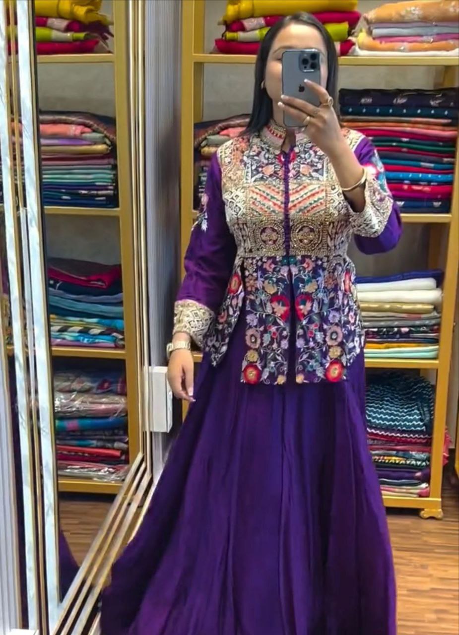 Jacket with Lehenga