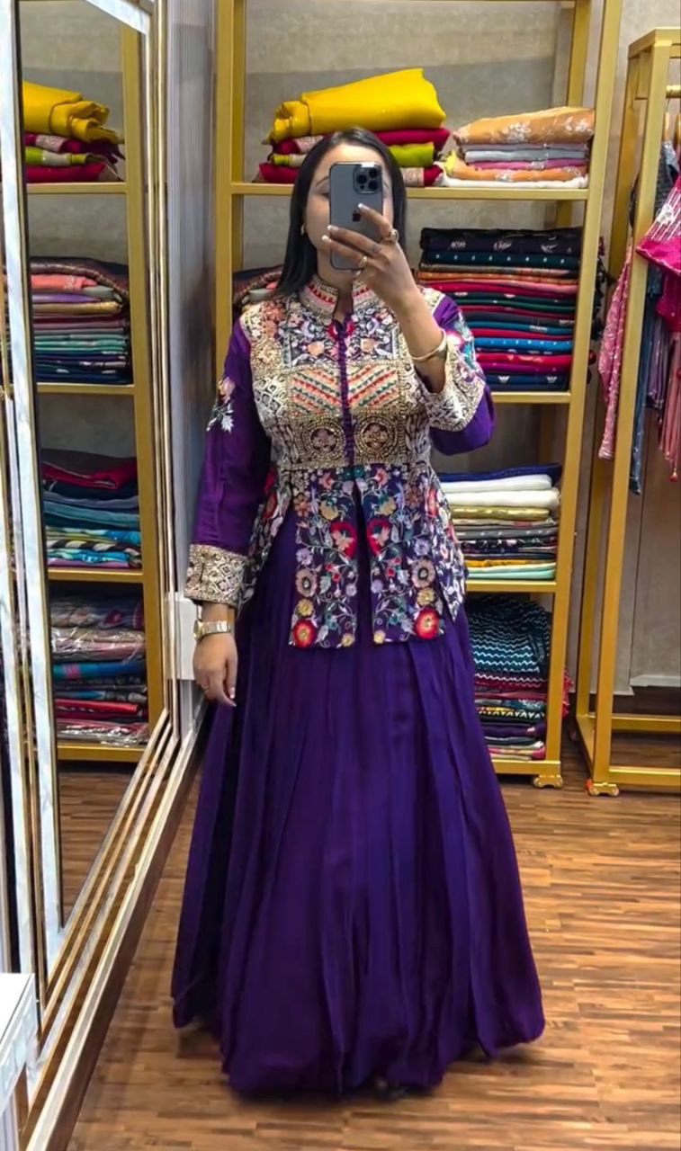 Jacket with Lehenga