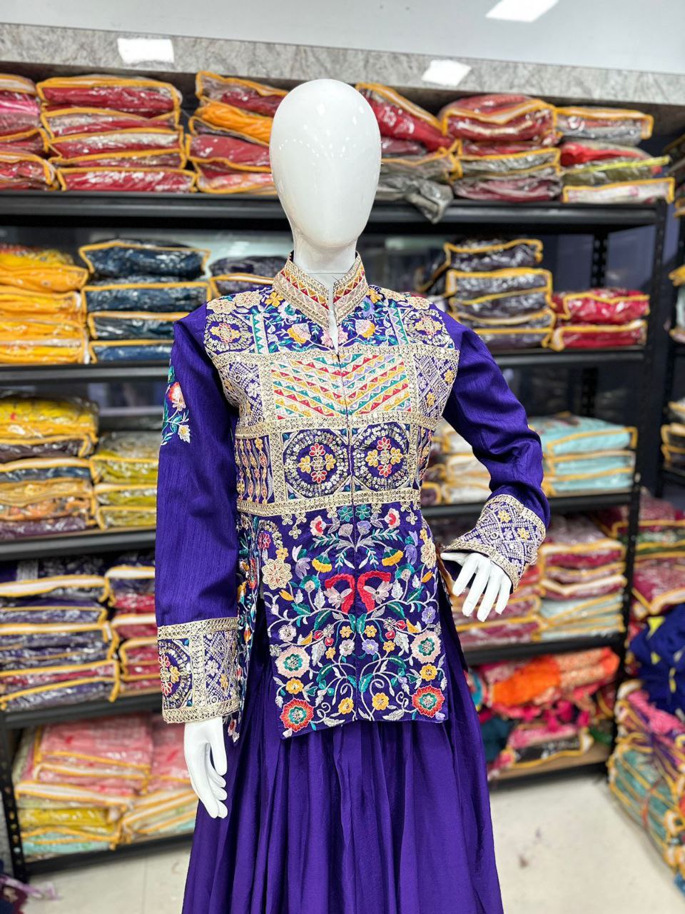 Jacket with Lehenga