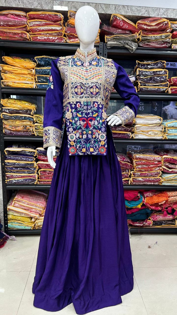 Jacket with Lehenga