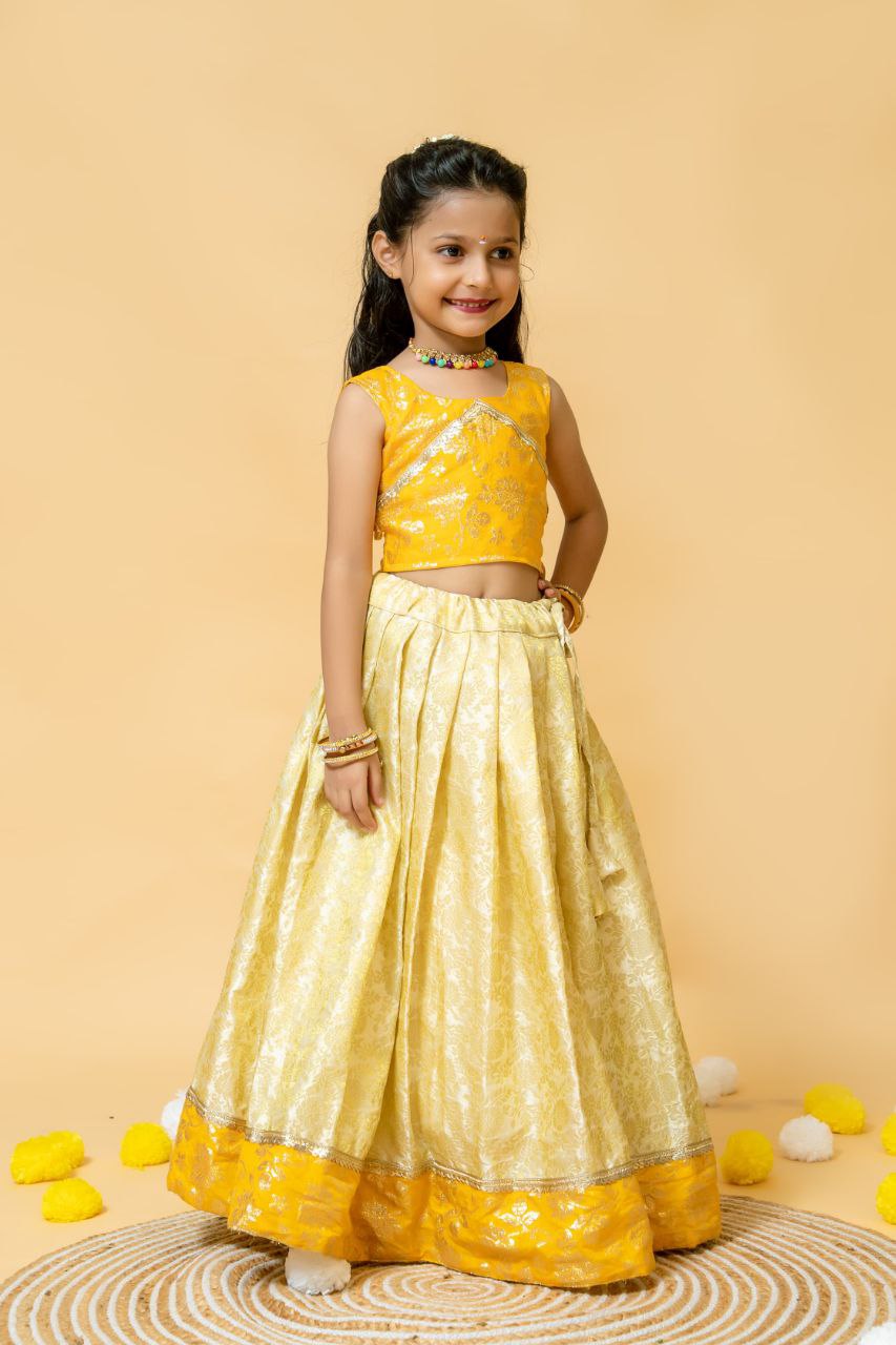 Girls Blouse with Lehenga