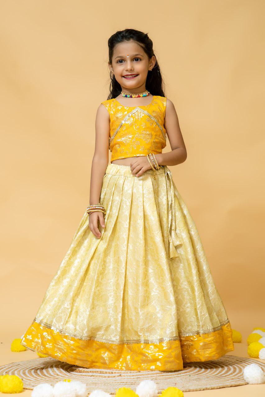 Girls Blouse with Lehenga