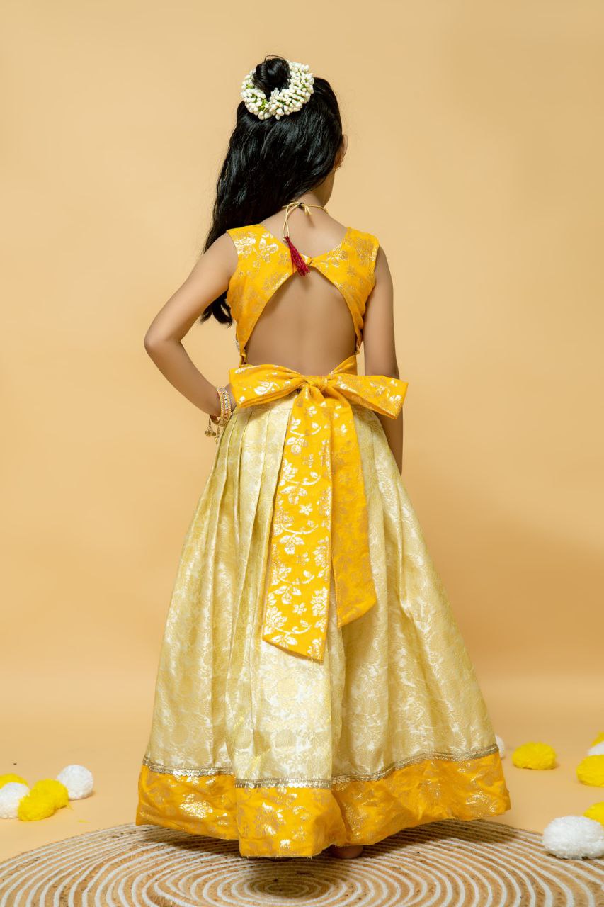 Girls Blouse with Lehenga